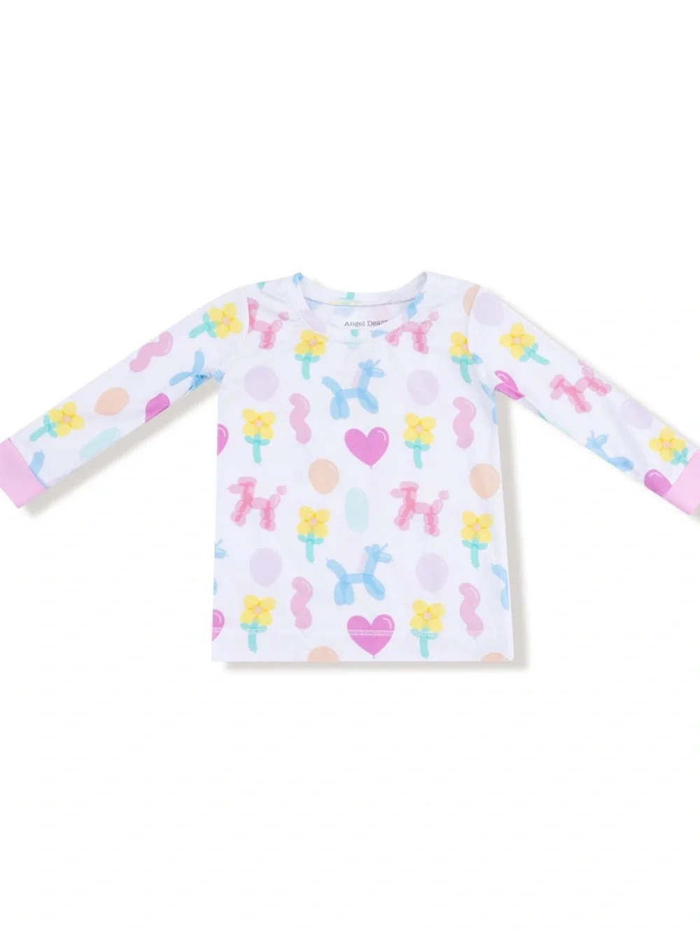 Angel Dear Long Sleeve Loungewear Set - Balloon Animals Pink 2T